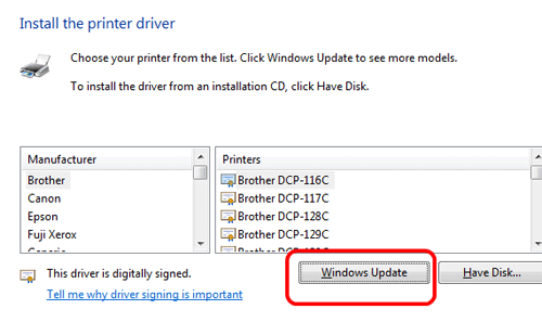 Install Printer Driver